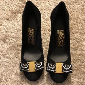 Salvatore Ferragamo bow heels